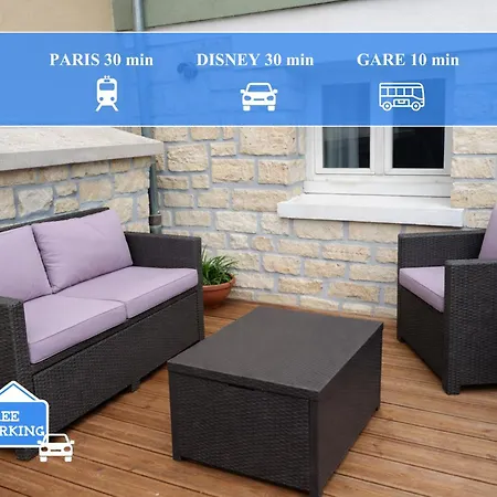 Sur Les Rives - Paris 30min - Terrasse Apartment